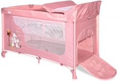 Дитячий манеж Lorelli Moonlight 2 Layer Beige Rose RABBITS